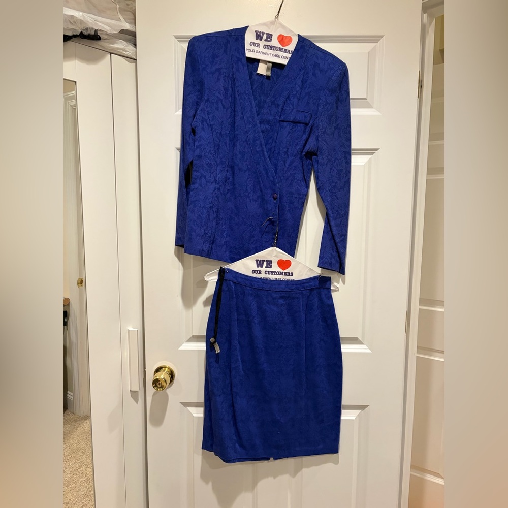 All That Jazz Royal Blue Skirt Suit Set